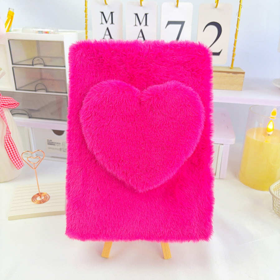 Caderno de pelúcia diário de amor fofo A5